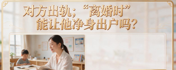 对方出轨，离婚时能让他净身出户吗？
