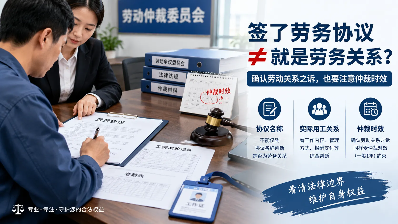 签了劳务协议就等于劳务关系?确认劳动关系之诉也要受仲裁时效约束